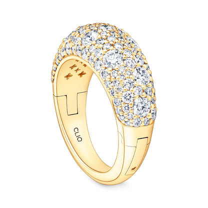 Verbier Domed Pave Diamond Band