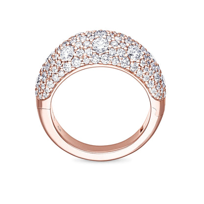 Verbier Domed Pave Diamond Band