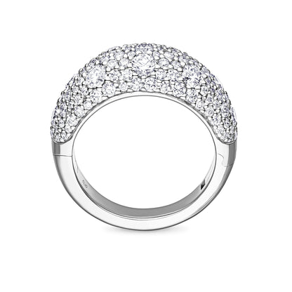 Verbier Domed Pave Diamond Band