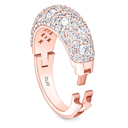 Verbier Domed Pave Diamond Band