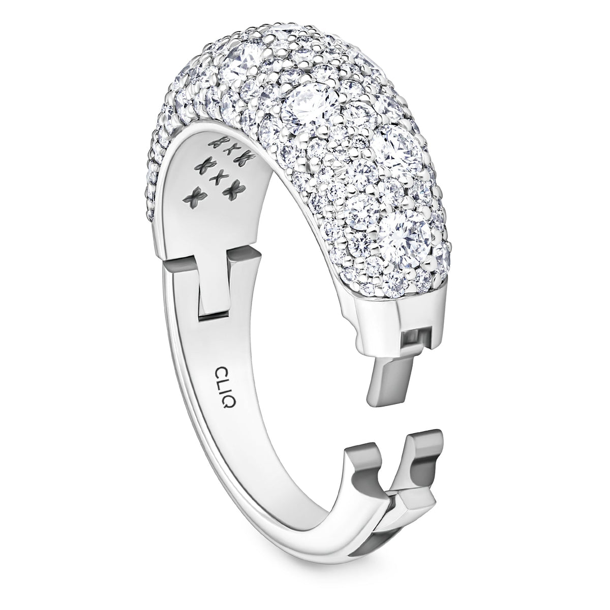 Verbier Domed Pave Diamond Band