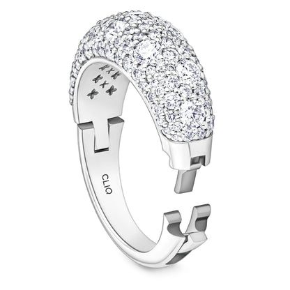 Verbier Domed Pave Diamond Band