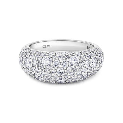 Verbier Domed Pave Diamond Band