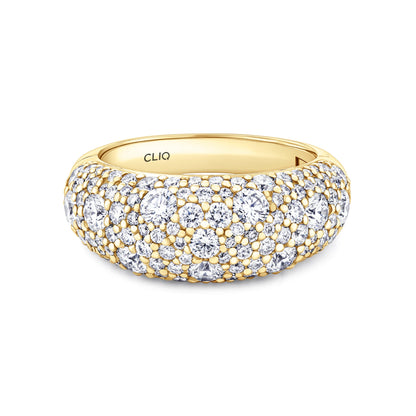 Verbier Domed Pave Diamond Band