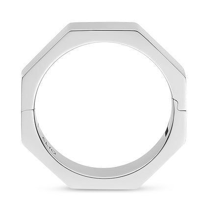 Oxford Angled Octagonal Band, 5mm