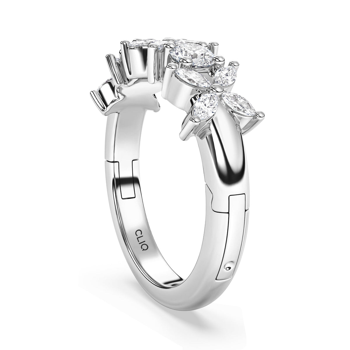 La Fleur Mixed Cut Diamond Band