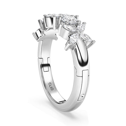 La Fleur Mixed Cut Diamond Band