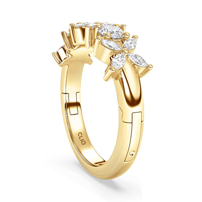 La Fleur Mixed Cut Diamond Band
