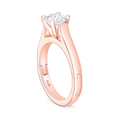 Parthenon Cathedral Solitaire Engagement Ring