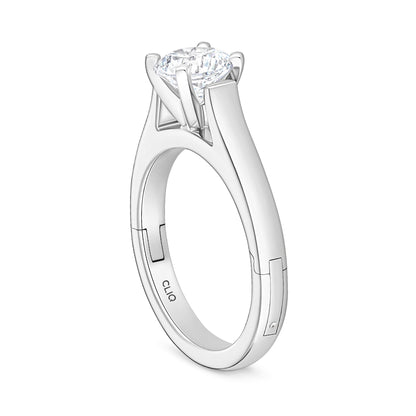 Parthenon Cathedral Solitaire Engagement Ring