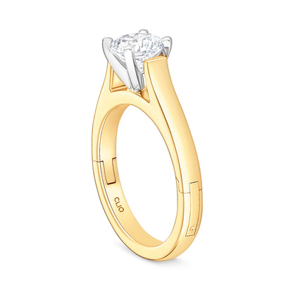 Parthenon Cathedral Solitaire Engagement Ring