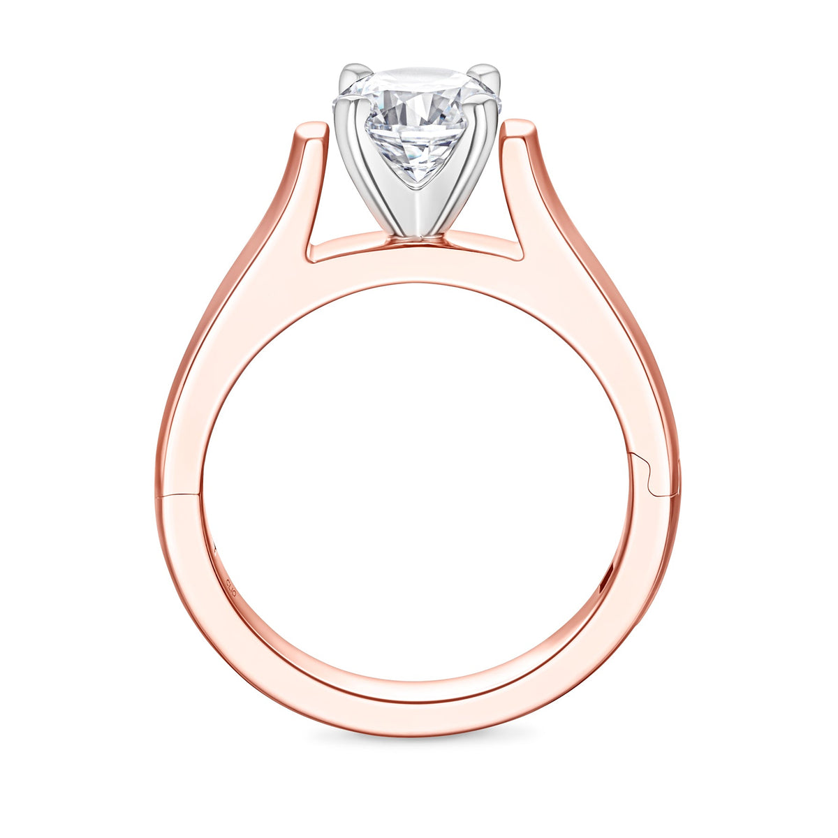 Parthenon Cathedral Solitaire Engagement Ring