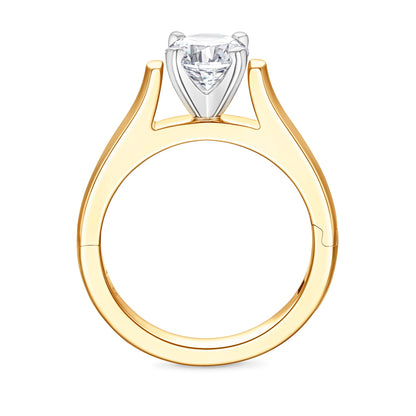 Parthenon Cathedral Solitaire Engagement Ring