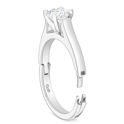 Parthenon Cathedral Solitaire Engagement Ring