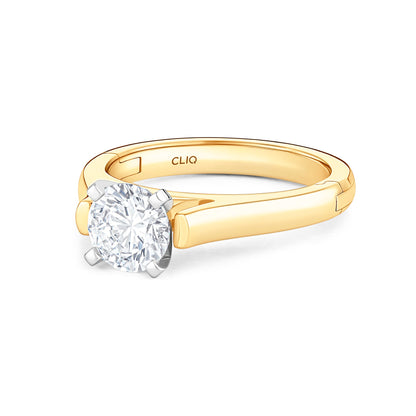 Parthenon Cathedral Solitaire Engagement Ring