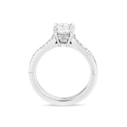 Rialto Solitaire Engagement Ring with Side Stones
