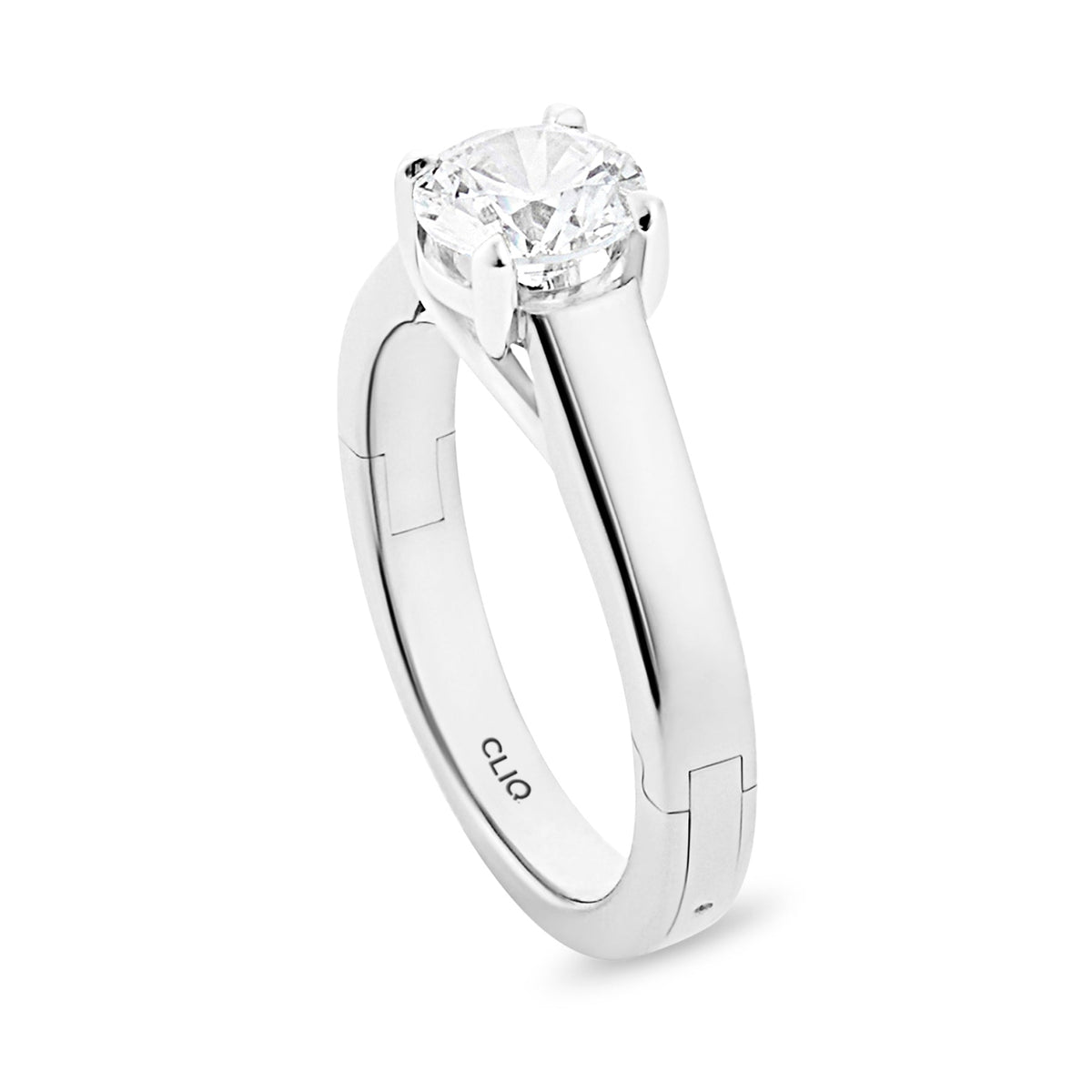 Trellis Solitaire Engagement Ring