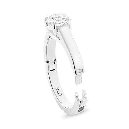 Trellis Solitaire Engagement Ring