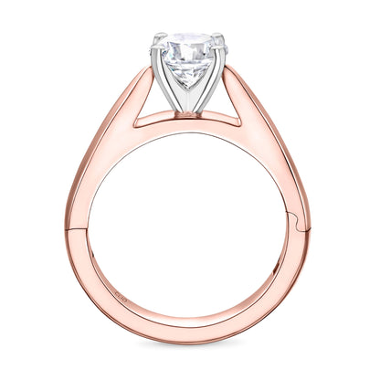 SoftPointe Cathedral Solitaire Engagement Ring