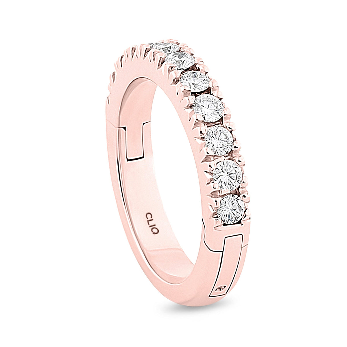Parisienne French Pave Set Diamond Band