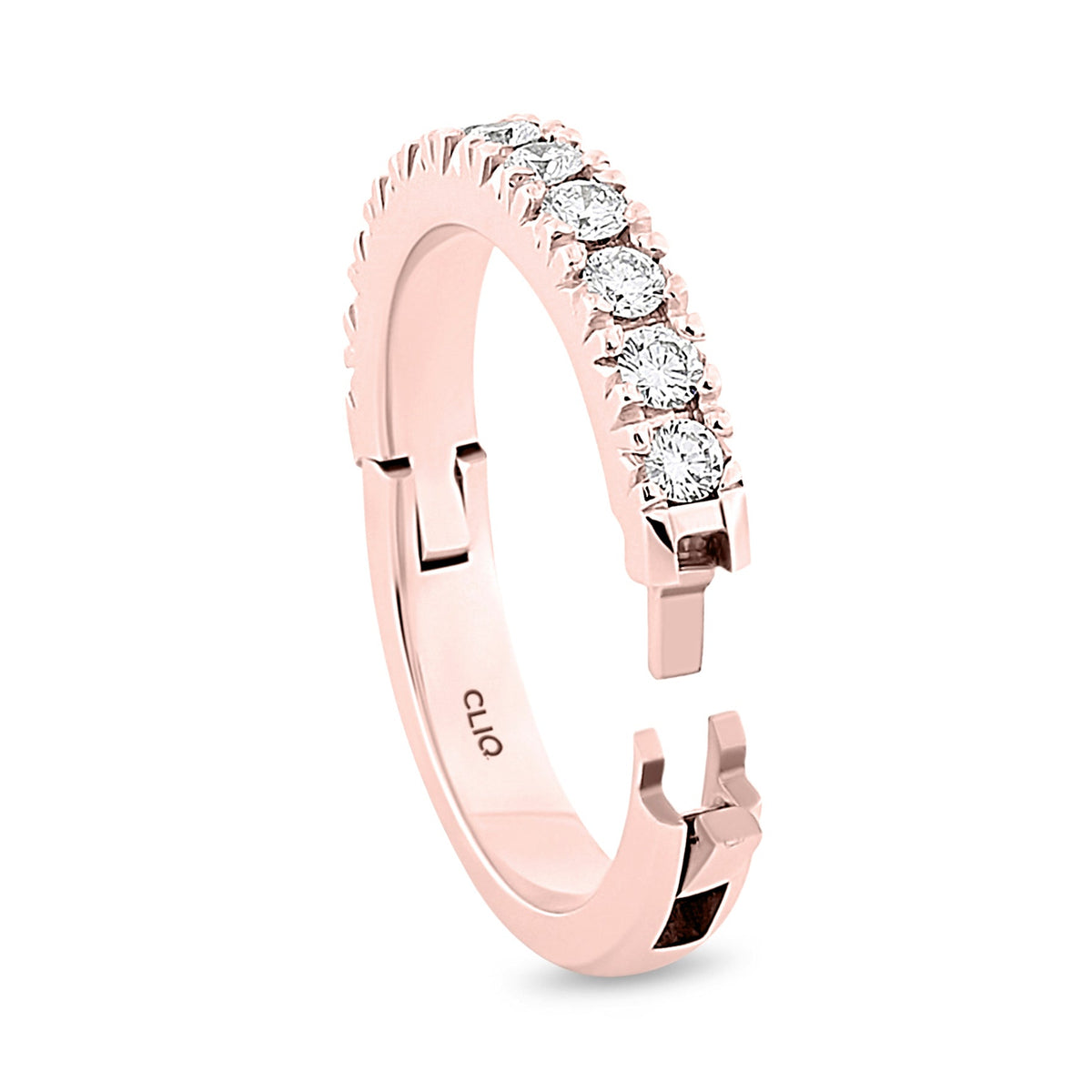 Parisienne French Pave Set Diamond Band