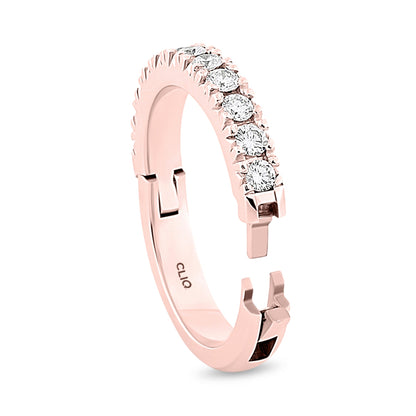 Parisienne French Pave Set Diamond Band