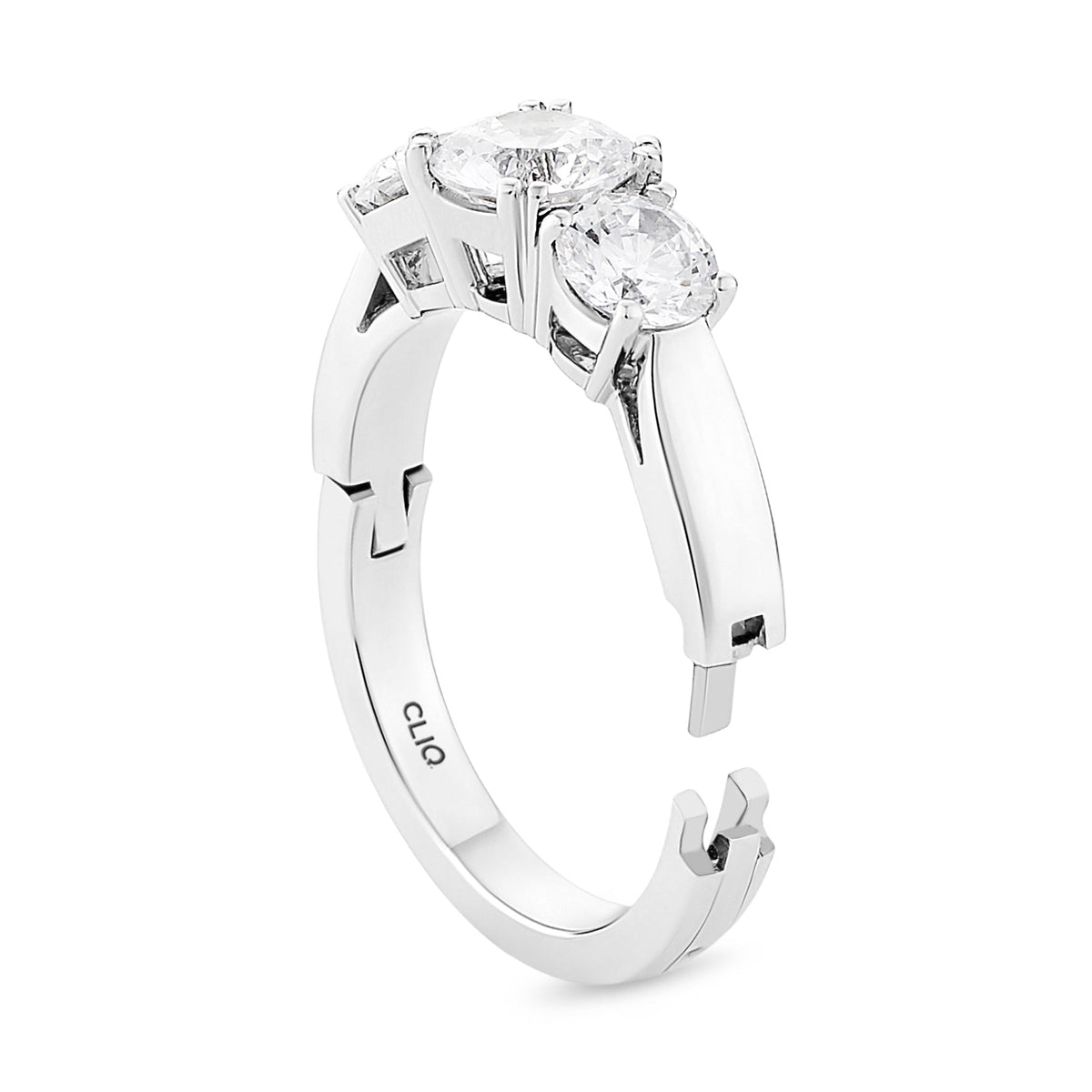 Triplet Three Stone Ring
