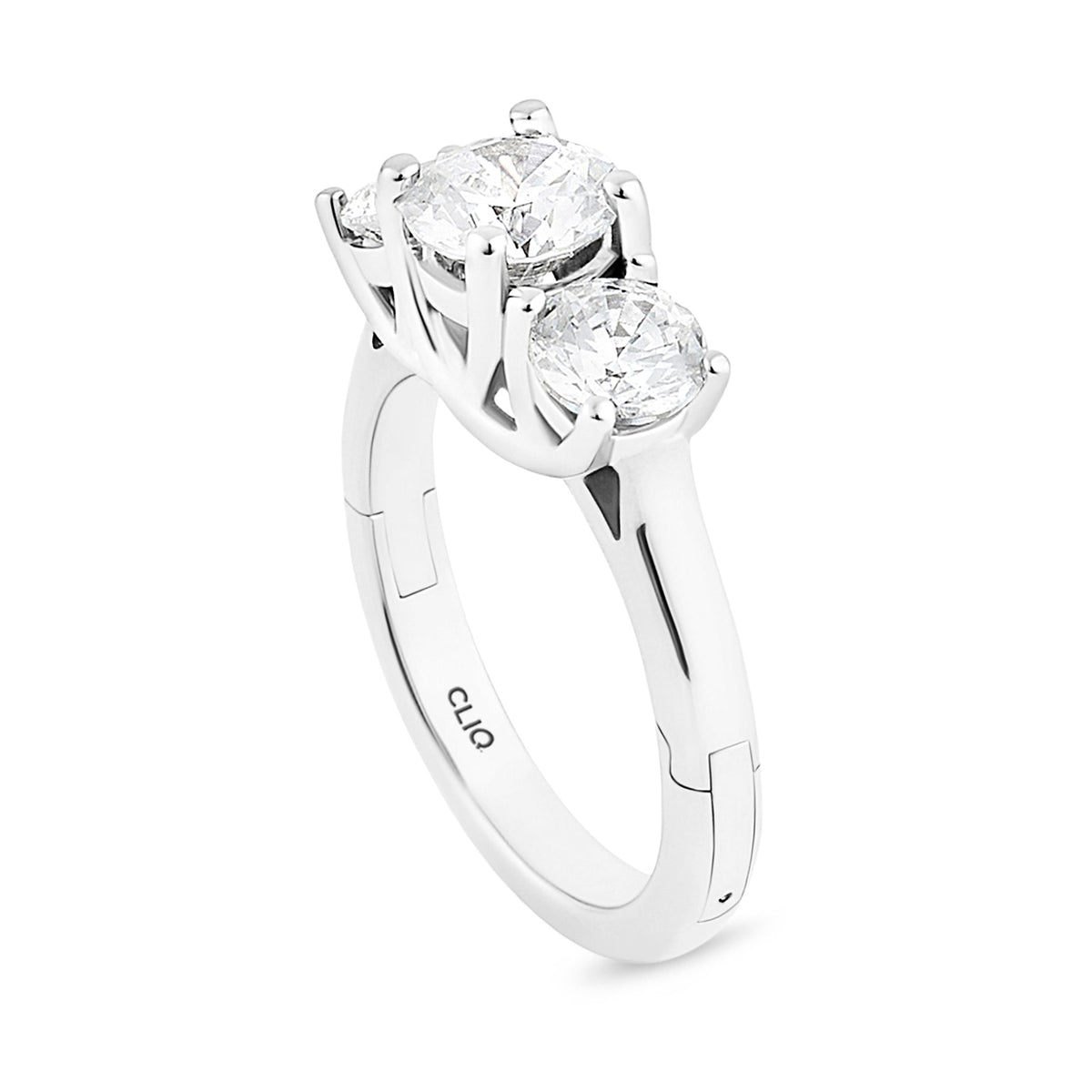 Trellis Three Stone Ring