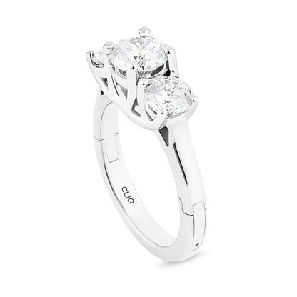 Trellis Three Stone Ring