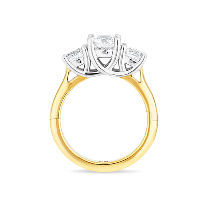 Trellis Three Stone Ring