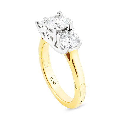 Trellis Three Stone Ring
