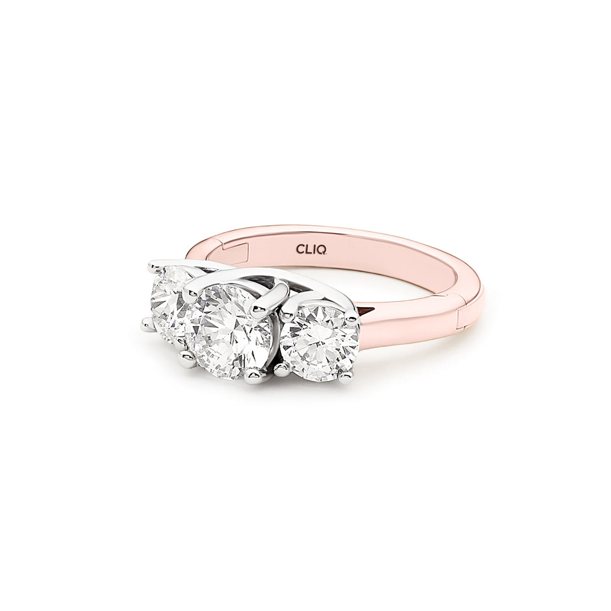 Trellis Three Stone Ring