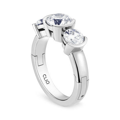 Barcelona Three Stone Ring