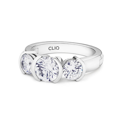 Barcelona Three Stone Ring