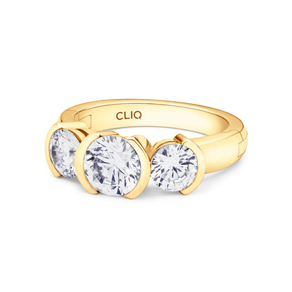 Barcelona Three Stone Ring
