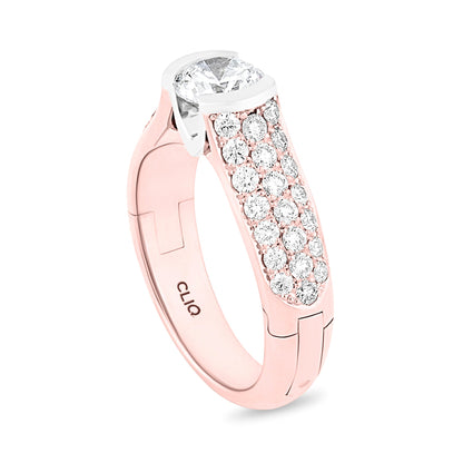 Patricia Engagement Ring with Side Stones