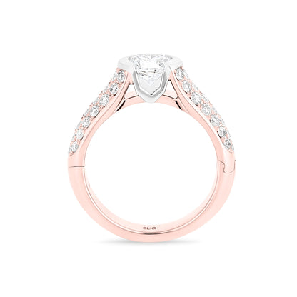 Patricia Engagement Ring with Side Stones