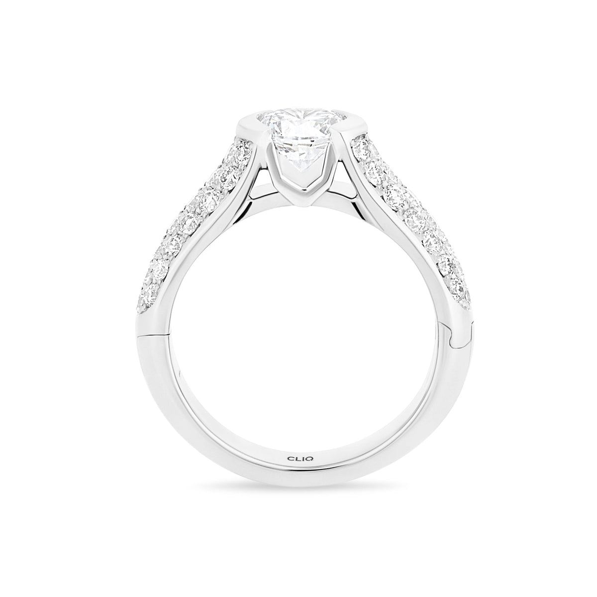 Patricia Engagement Ring with Side Stones