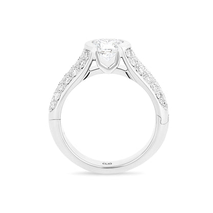 Patricia Engagement Ring with Side Stones