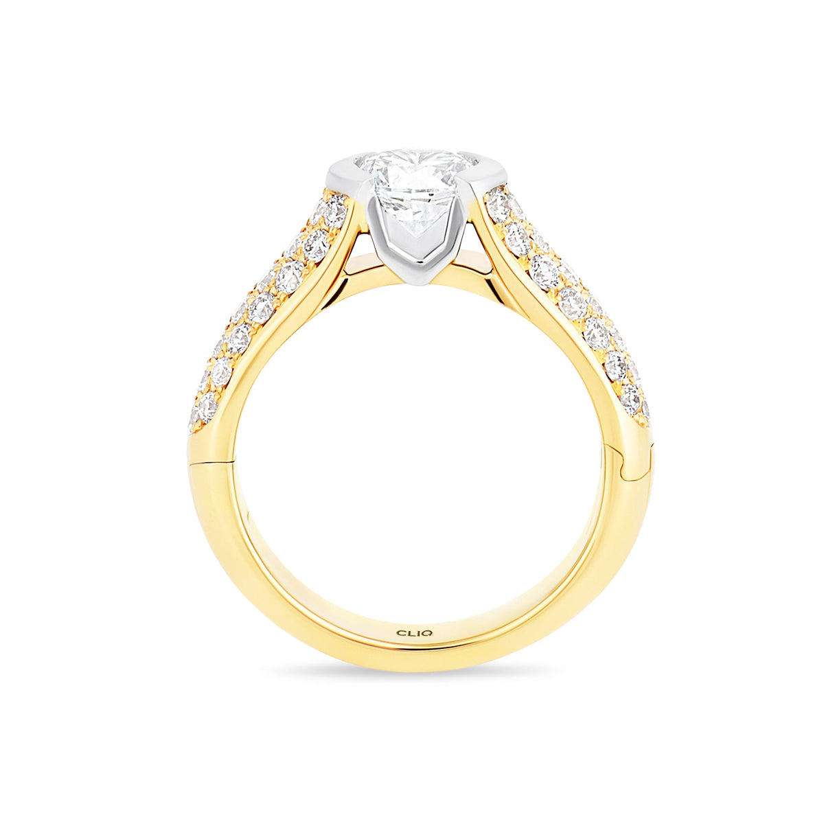 Patricia Engagement Ring with Side Stones