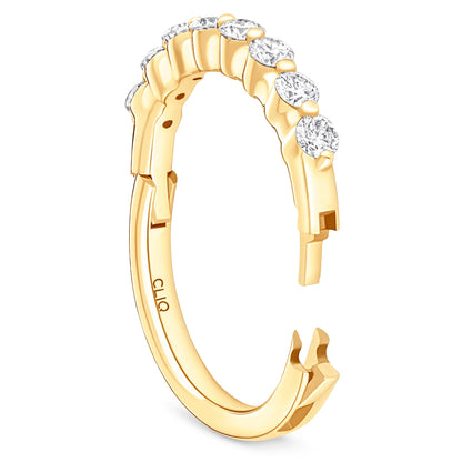 Asbury Single Shared Prong Diamond Band