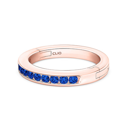 Classic Channel Set Sapphire Band