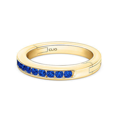 Classic Channel Set Sapphire Band