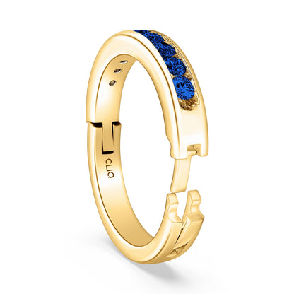 Classic Channel Set Sapphire Band