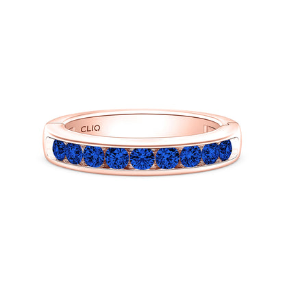 Classic Channel Set Sapphire Band