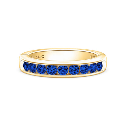 Classic Channel Set Sapphire Band