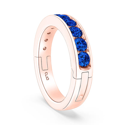 Classic Channel Set Sapphire Band