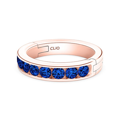 Classic Channel Set Sapphire Band