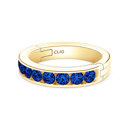 Classic Channel Set Sapphire Band