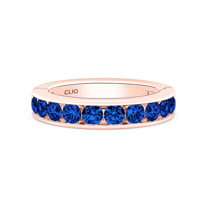 Classic Channel Set Sapphire Band